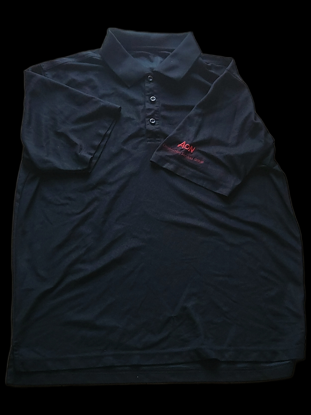 #MC18 Men's Black Polo Shirt - Classic Short Sleeve